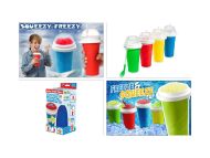 Kelímek na výrobu ledové tříště - Squeezy Freezy