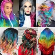 Hřeben s barevnými křídami na vlasy 10 barev