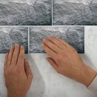 Samolepící kamenné obklady - šedé