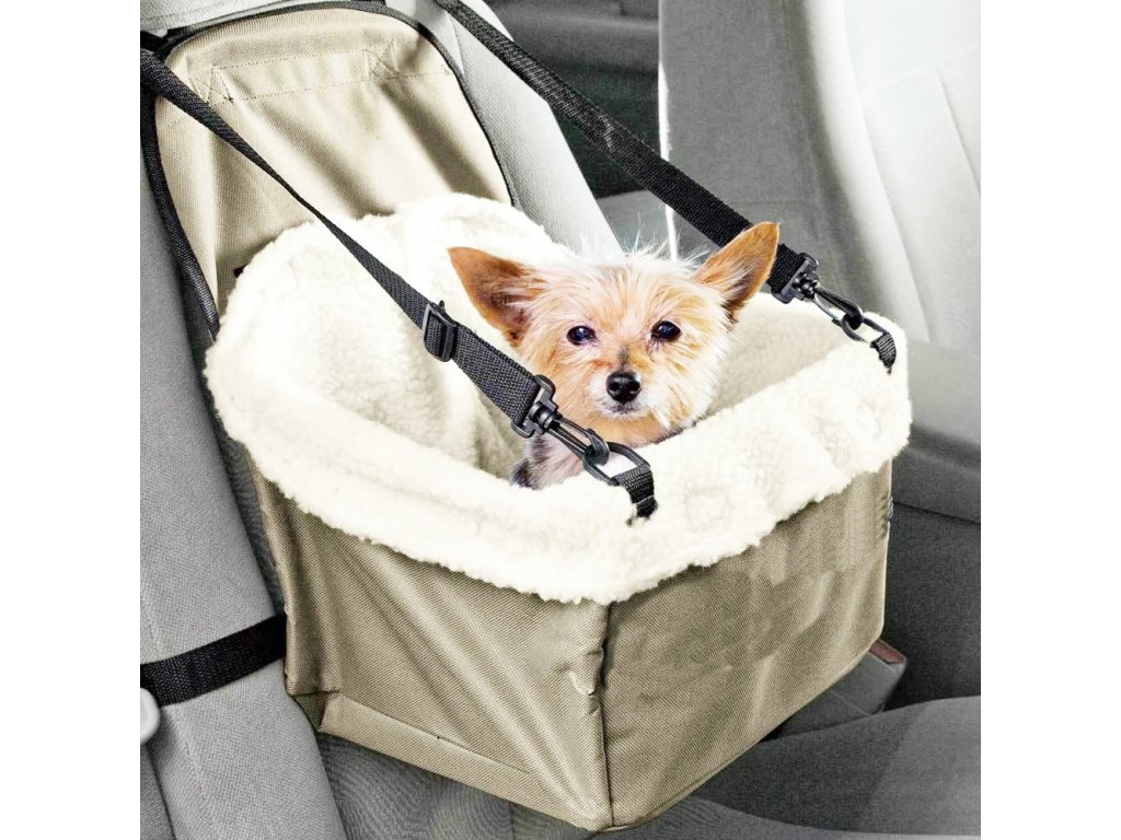 Autosedačka pro psa - Pet Booster přepravní taška do auta pro malé psy a kočky Autosedačka pro psa - Pet Booster přepravní taška do auta pro malé psy a kočky